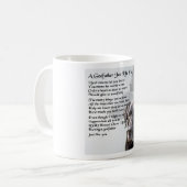 Mug Poème noir de parrain de Labrador (Devant gauche)