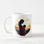 Mug Poème simple pour l'amour de la mère (Gauche)