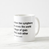 Mug poème sur la vie et l'amour (Devant droit)