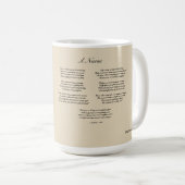 Mug Poème victorien d'infirmière (Devant droit)