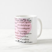 Mug poèmes d'amour, poésie d'amour (Devant droit)