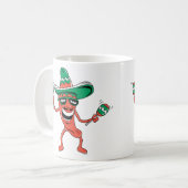 Mug Poepper de fête à Sombrero avec Maracas (Devant gauche)