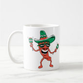 Mug Poepper de fête à Sombrero avec Maracas (Gauche)