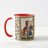 MUG POÈTE ALLEMAND COMME MINIATURE MÉDIÉVALE DE LA NUI (Gauche)