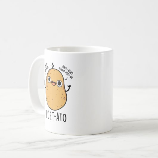 Mug Poète-ato Funny Veggie Potato Pun (Devant gauche)