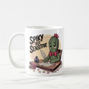 Mug Poète Cactus Épineux Mais Sensible Drôle
