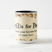 Mug Poetry in Bloom Floral Literary Coffee (Centre)