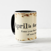 Mug Poetry in Bloom Floral Literary Coffee (Devant gauche)