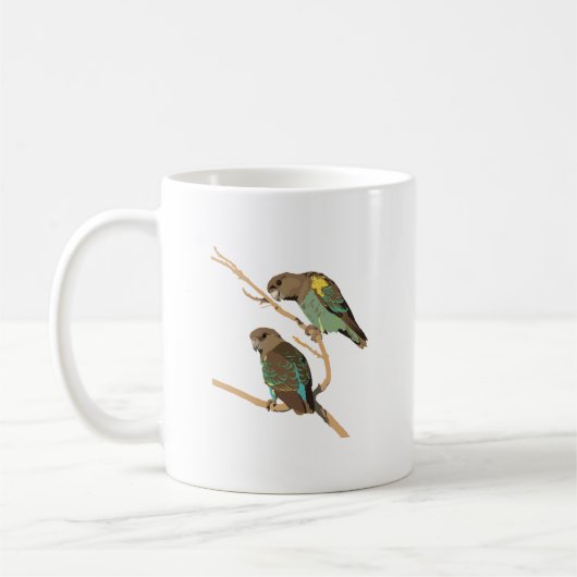 Mug Poicephalus Parrots du Sénégal (Gauche)