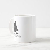 Mug Poids de haltères de musculation Bigfoot Sasquatch (Devant gauche)