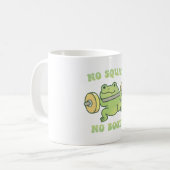 Mug Poids de levage de grenouille amusant Pas de squat (Devant gauche)