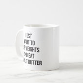 Mug Poids de levage et Beurre d'arachide - Entraînemen (Devant gauche)