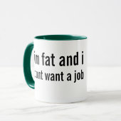 Mug poids excessif et sous-employé (Devant gauche)