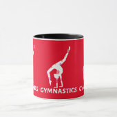 Mug Poignée d'alimentation à fleurs de gymnastique (Centre)