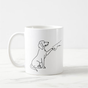 Mug Poignée de main Beagle Cadeau pour amateur de c