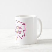 Mug Poignée de marqueur de phrase de l'amant du livre (Devant droit)
