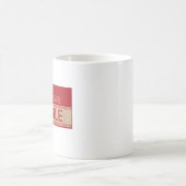 Mug Poignée drôle avec soin, signe fragile (Centre)