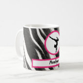 Mug Poignée Filles Zèbre Imprimer Faux Fur (Devant gauche)
