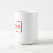 Mug Poignée fragile avec soin (Centre)