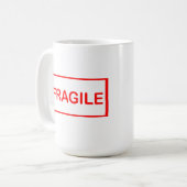 Mug Poignée fragile avec soin (Devant gauche)