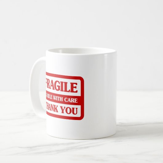Mug Poignée Fragile Avec Soin (Devant gauche)