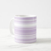 Mug Poignée rayures violettes (Devant gauche)