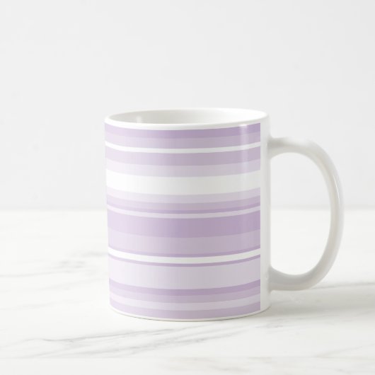 Mug Poignée rayures violettes (Droite)