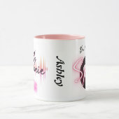 MUG - Poignée rose et intérieur (Centre)