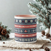 Mug Poignée rose Gros Chandail de Noël