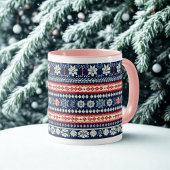 Mug Poignée rose Gros Chandail de Noël