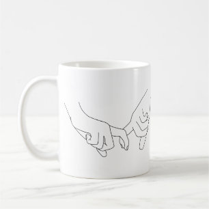 Mug Poignées minimes Ligne Art mignon Simple tendance