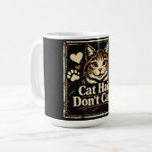 Mug Poils de Chat, On S'en Fout – Humour pour Propriét (Devant gauche)