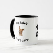 Mug Poils de chien, on s'en fiche (Devant gauche)