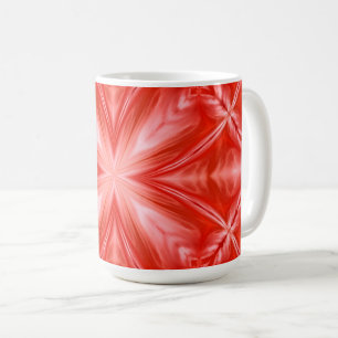 Mug Poinciana Rouge Lait Blanc Nuageux Noir Design abs