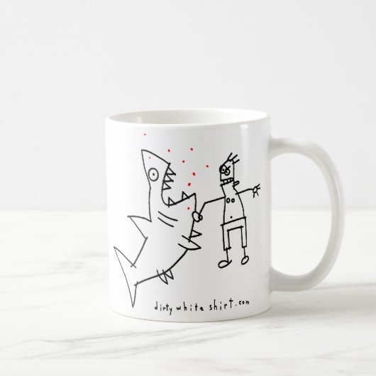 Mug Poinçon de requin de Badass (Droite)