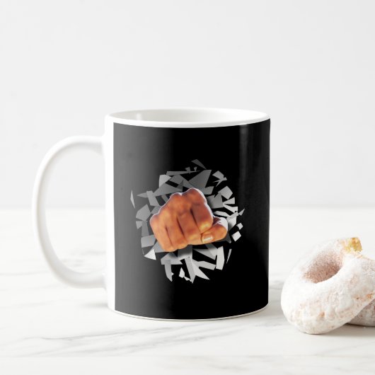 Mug Poing À Travers ! (Avec donut)