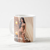 Mug Poing amérindien sur mur de bois (Devant gauche)