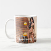 Mug Poing amérindien sur mur de bois (Gauche)