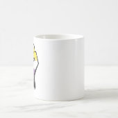 Mug Poing de la fierté non binaire de protestation (Centre)