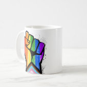 Mug Poing de la fierté progressiste (Devant gauche)