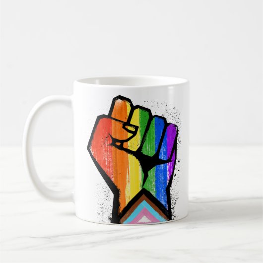 Mug Poing de la fierté progressiste (Gauche)