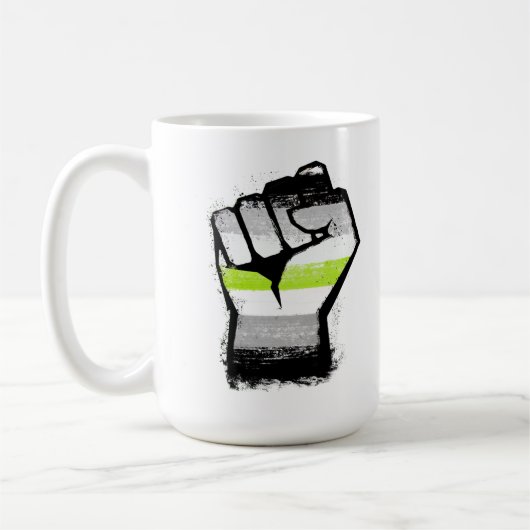 Mug Poing de protestation agender (Gauche)
