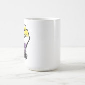 Mug Poing de protestation de fierté non binaire (Centre)