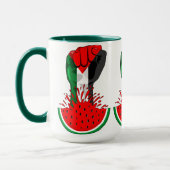 Mug Poing de résistance palestinienne sur le symbole d (Gauche)