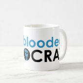 Mug poing démocrate de sang bleu (Devant droit)