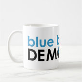 Mug poing démocrate de sang bleu (Gauche)