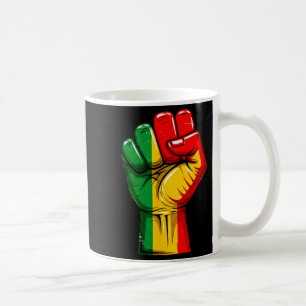 Mug Poing levé Black Power Drapeau panafricain hissé f