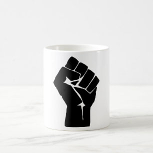Mug Poing noir levé - Manifestation de résistance