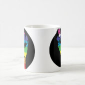 Mug poings d'arc-en-ciel de fureur (Centre)