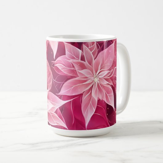 Mug Poinsététie rose pâle (Devant droit)